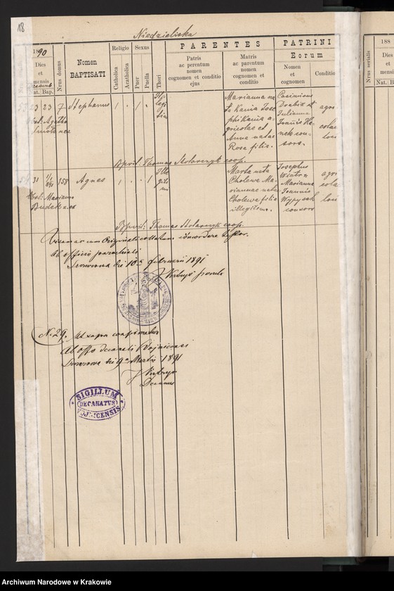 image.from.unit.number "Księga urodzeń parafii Szczurowa"