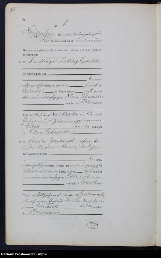 image.from.unit.number "Heirats-Neben-Register Nr 1 - 19"