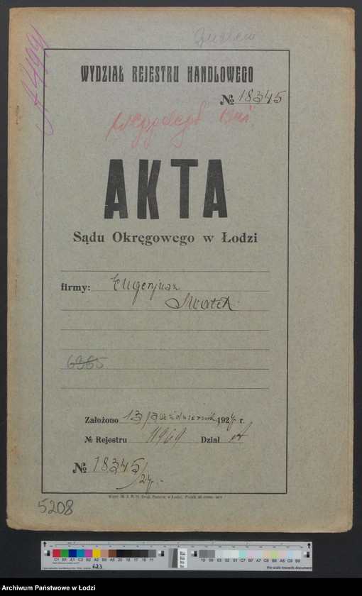 Obraz 2 z jednostki "Eugeniusz Wilhelm Swatek – tkalnia mechaniczna w Zgierz"