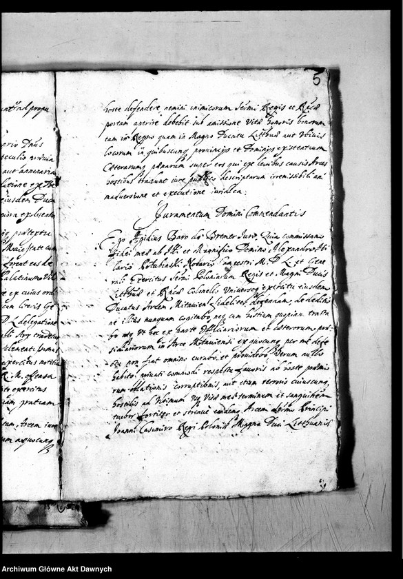 image.from.unit.number "Umowa zawarta przez Aleksandra Hilarego Połubińskiego, pisarza polnego litewskiego, z Egidiuszem baronem de Bremer [de Britmar], pułkownikiem JKM, dotycząca obsadzenia zamku w Mitawie."