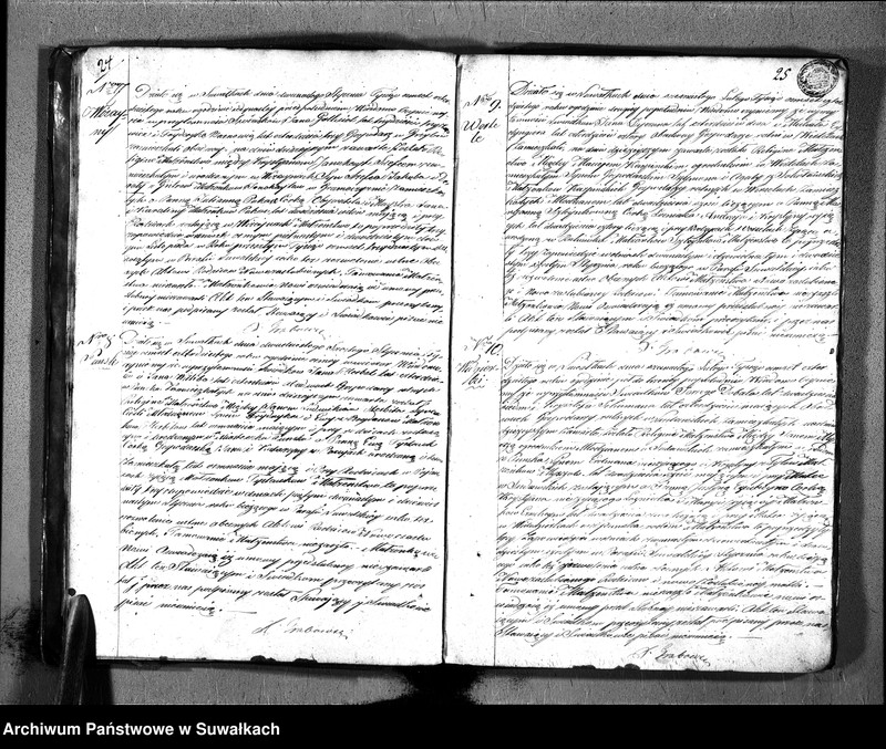 Obraz 15 z jednostki "Duplikat Aktów Urodzonych, Zaślubionych, Zeszłych Urzędnika Stanu Cywilnego Wyznania Ewangelickiego Okręgu Suwałki w Obwodzie i Gubernii Augustowskiey przez 1840 rok."