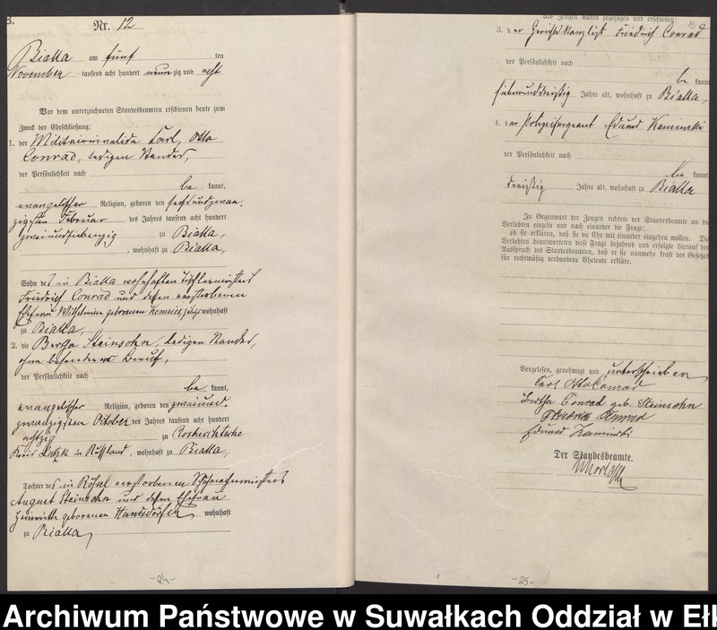 image.from.unit.number "Sterbe-Haupt-Register des Königlichen Preussischen Standes-Amtes Bialla Kreis Johannisburg für das Jahr 1895 Heiraths-Haupt-Register des Königlichen Preussischen Standes-Amtes Bialla Kreis Johannisburg für das Jahr 1898 und 1899"