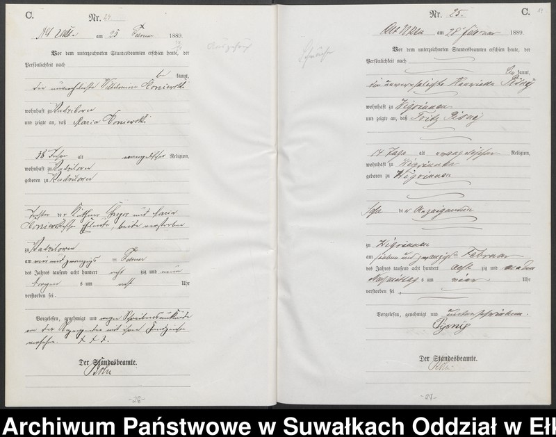 image.from.unit.number "Sterbe-Haupt-Register des Königlichen Preussischen Standes-Amtes Ukta Kreis Sensburg"