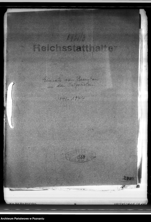 Obraz 4 z jednostki "Einsatz von Beamten in den Ostgebieten"