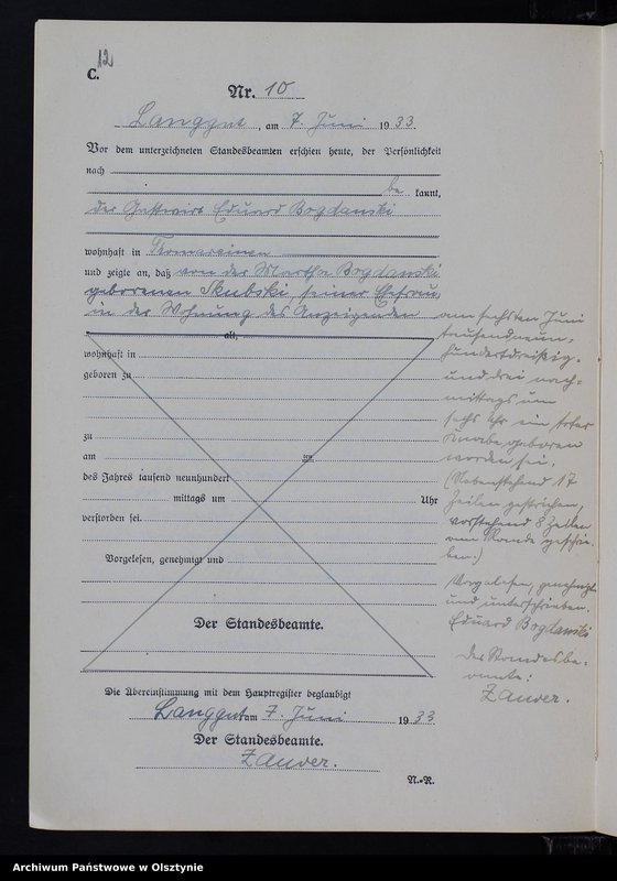 image.from.unit.number "Sterbe-Neben-Register Nr 1 - 16"