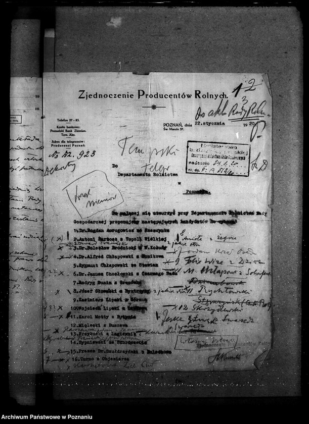 Obraz 7 z jednostki "Sprawy Personalne - likwidacje Rada Rolnicza [podróży i diet] [protokoły posiedzeń]"