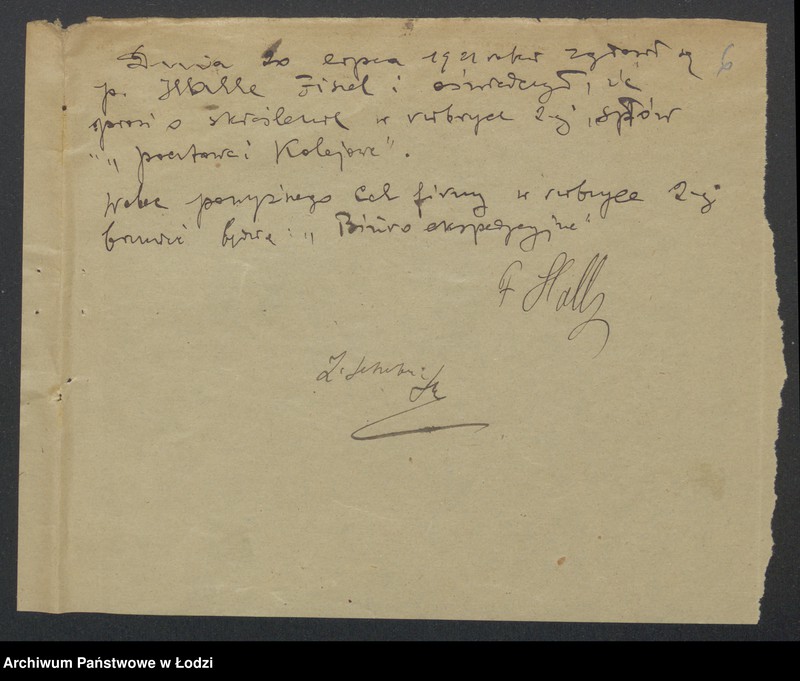 Obraz 8 z jednostki "Fiszel halle- Biuro ekspedycyjno pocztowe i kolejowe"