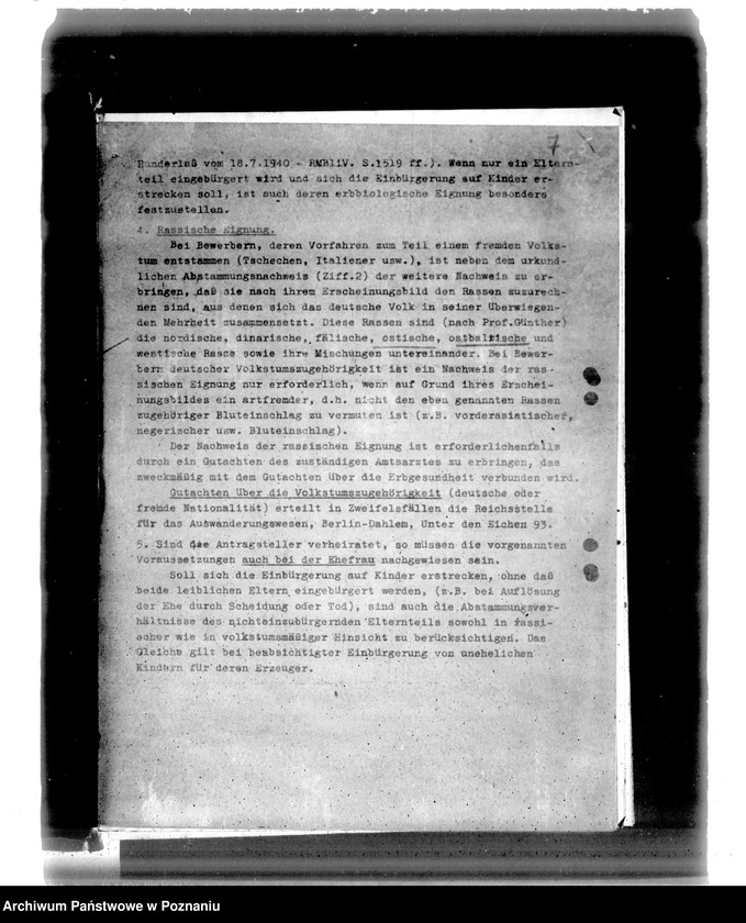 Obraz 11 z jednostki "Zarządzenia i korespondencja władz w sprawie niemieckiej listy narodowej"