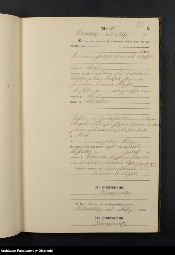 image.from.unit.number "Sterbe-Neben-Register Nr 1 - 87"