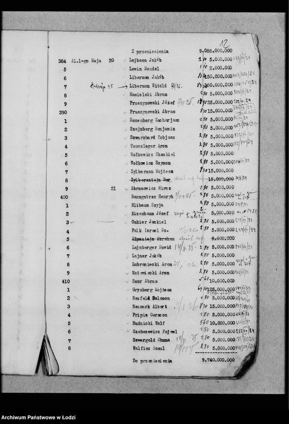 Obraz 15 z jednostki "Rejestr poborczy"