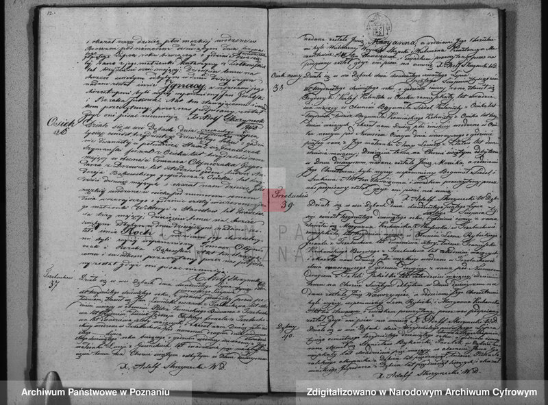 Obraz 9 z jednostki "Księga urodzeń, małżeństw i zgonów"