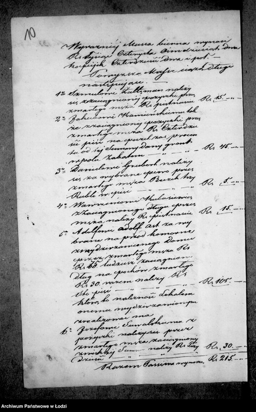 Obraz 16 z jednostki "Akta tyczące się ustanowienia opieki opieki nad nieletnimi dziećmi i sporządzenia spisu inwentarza pozostałości po zmarłym Antonim Makowskim"