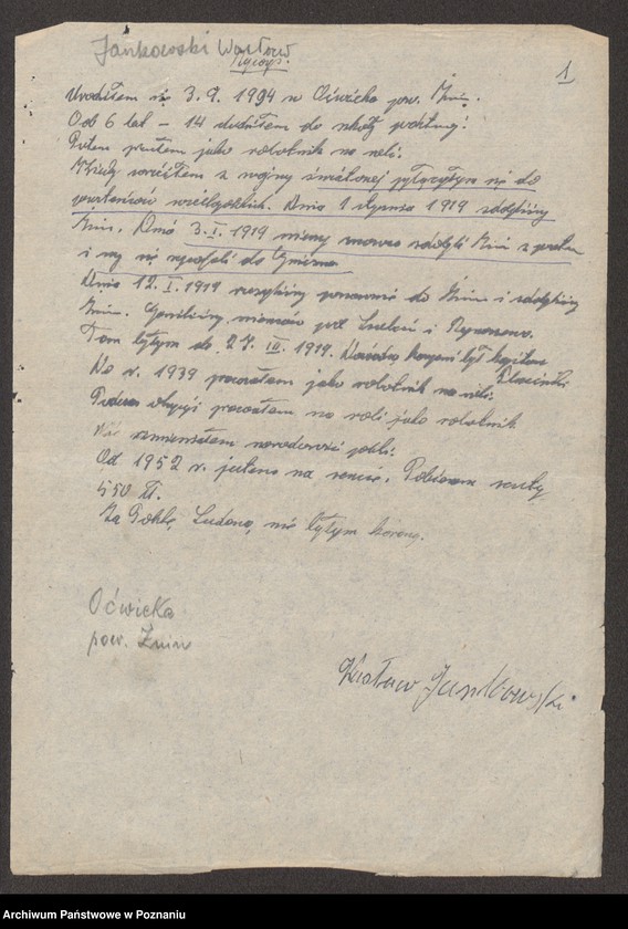 Obraz 15 z jednostki "Życiorysy powstańców wielkopolskich: J - tom lll /Jankowski Wacław - Jarząbek Wincenty/."