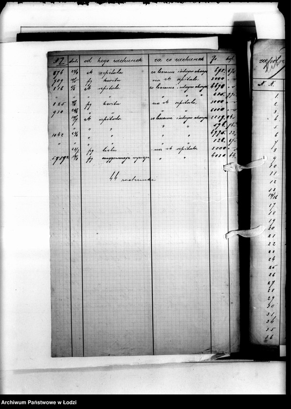 Obraz 5 z jednostki "Rachunki Szpitala "Kochanówka" Lit. "P". Dostawa ludzi Biura Pośrednictwa Pracy lit. "R""