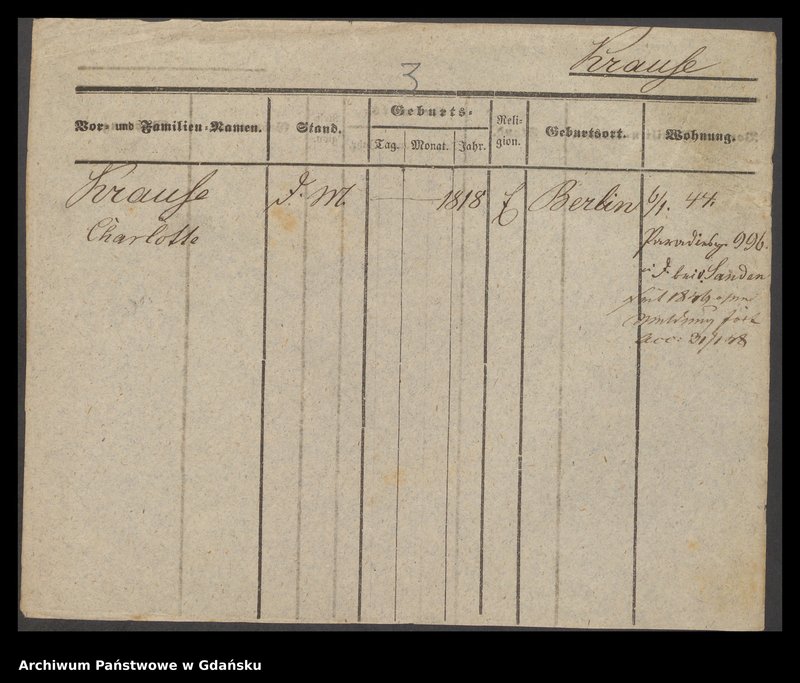 image.from.unit.number "Karty meldunkowe: Krause Charlotte - Krause Emil"