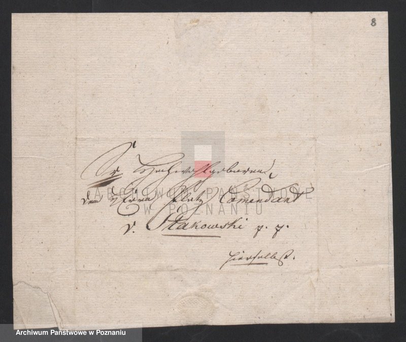 image.from.unit.number "Spec. Korespondencja cechu balwierzy - łaziebników i cyrulików w sprawach zawodowych skierowana do władz miejskich w Lesznie; język niemiecki"