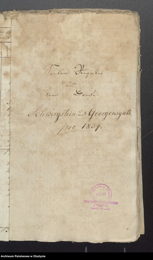 image.from.unit.number "Seelen Register des Kirchspiels Passenheim / za lata 1822-1831 brak, z 1821 r. jedynie Saborowen, z 1833 r.-tylko Gilgenau/"