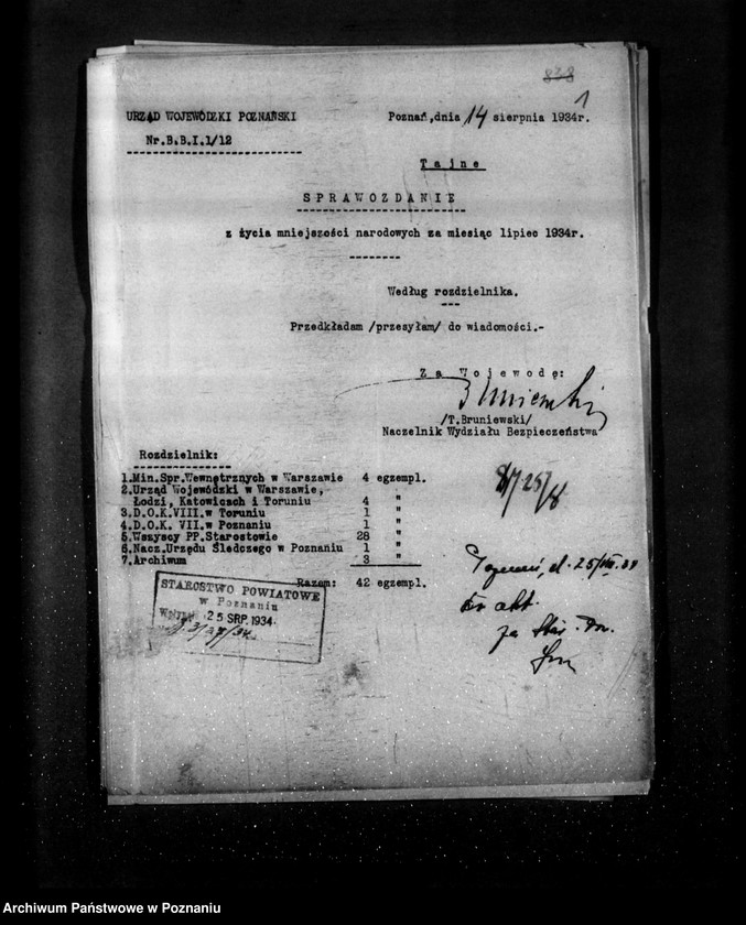 Obraz 6 z jednostki "Sprawozdania z życia mniejszości narodowych za miesiące lipiec i sierpień, wrzesień 1934 r."