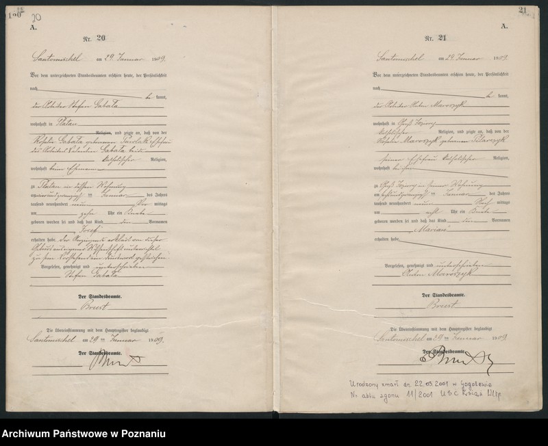 Obraz 13 z jednostki "Geburts-Neben-Register"