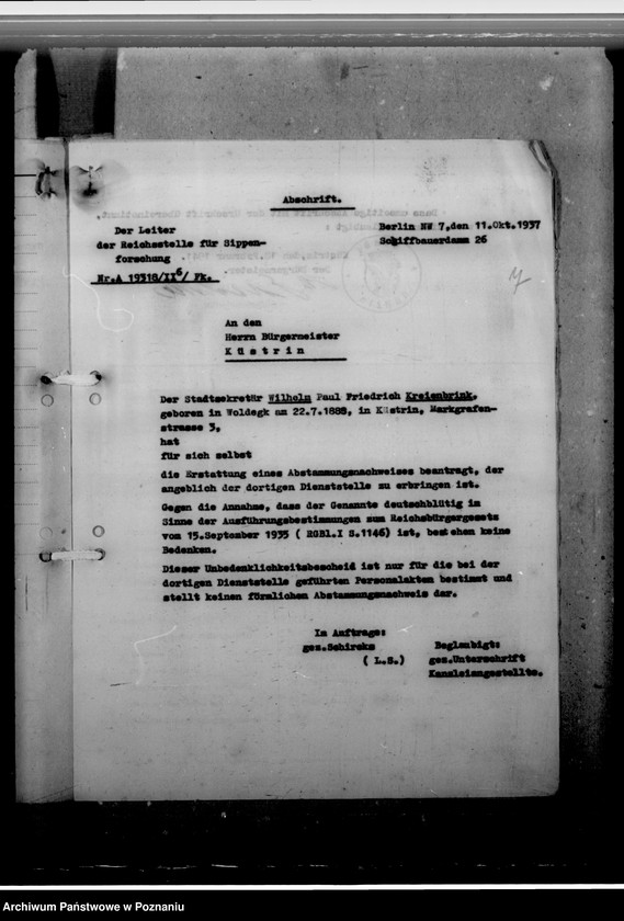 Obraz 11 z jednostki "Kreienbrink, Wilhelm - komisarz obwodowy"