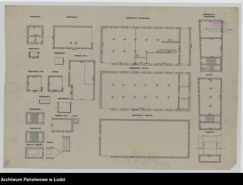 Obraz 1 z jednostki "Przekrój poziomy budynków"