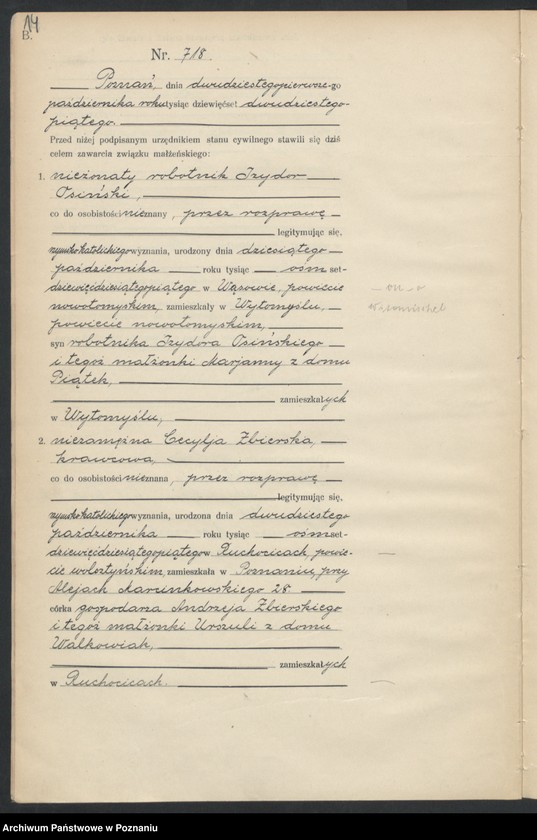 image.from.unit.number "Księga miejscowa małżeństw tom IV [Rejestr główny małżeństw]"