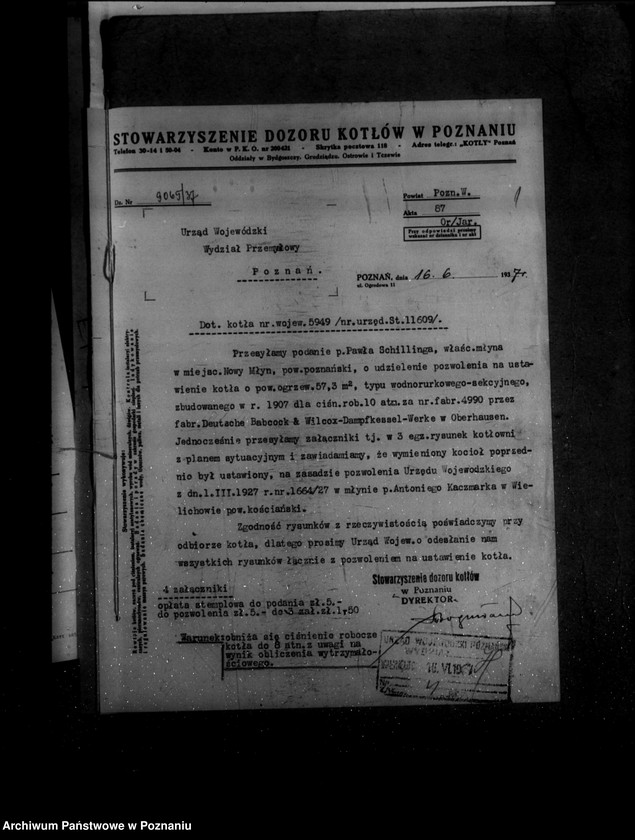 Obraz 5 z jednostki "Młyn P. Schillinga w Nowym Młlynie powiat poznański nr woj. 5949"