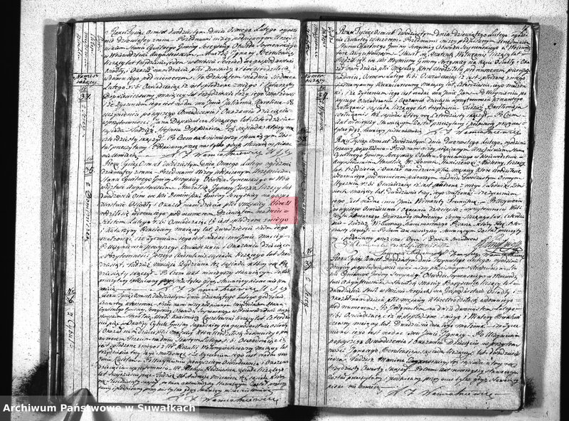 Obraz 9 z jednostki "Akta urodzonych urzędnika stanu cywilnego gminy i parafij sereyskiey od dnia 1-go stycznia 1820 do ostatniego miesiąca grudnia r.b. Urodzonych w Serejach"