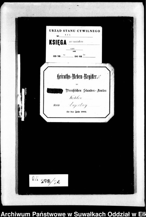 image.from.unit.number "Heiraths-Neben-Register des Preussischen Standes-Amtes Kehlen Kreis Angerburg"