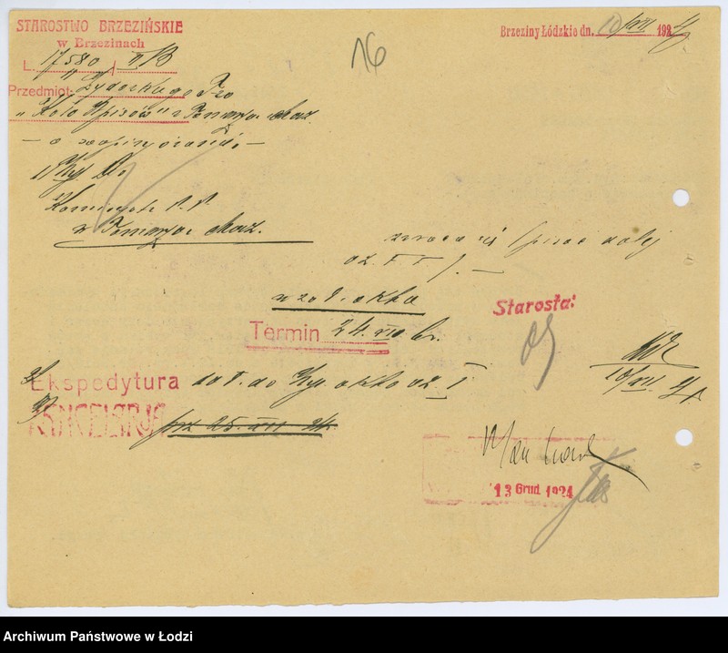 Obraz 19 z jednostki "T-wo Wspierania Niezamożnych uczniów i uczennic wyznania mojżeszowego średnich zakładów naukowych w Tomaszowie Maz."