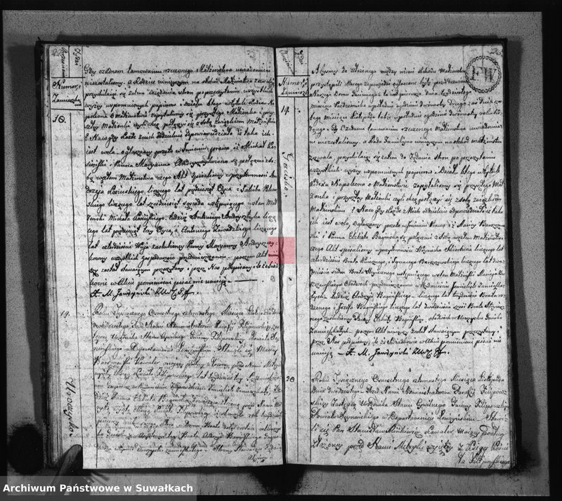image.from.unit.number "Akta Zaślubionych Gminy Filipowskiey od 1go Stycznia 1814 R-u"