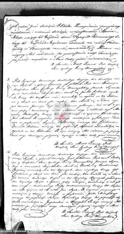 image.from.unit.number "Akta Urodzonych Gminy Krasnopolskiey R-ku 1822. Powiat Seyneński Województwa Augstowskiego."