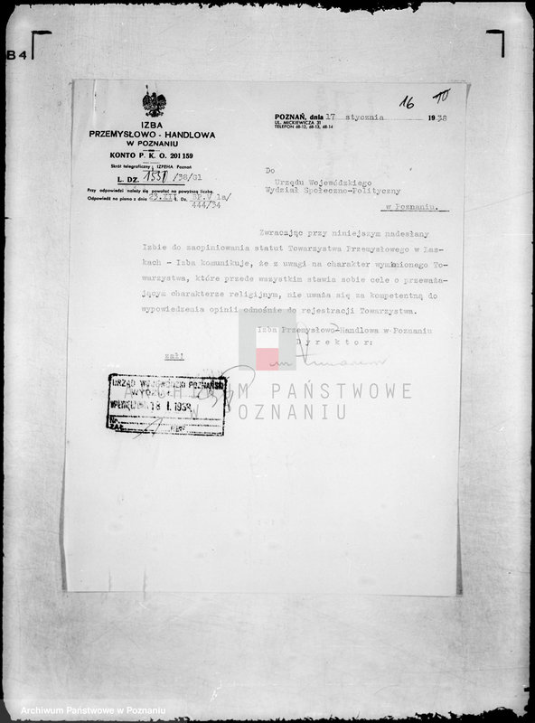 Obraz 20 z jednostki "/Towarzystwo Przemysłowe w Lasku powiat poznański/"