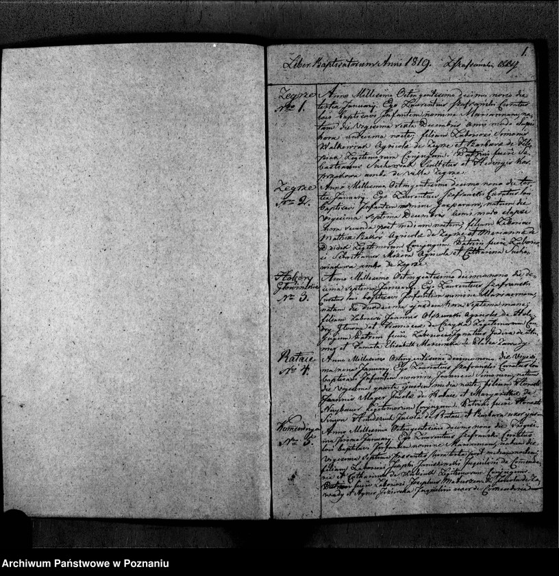 Obraz 4 z jednostki "Duplikat libri baptisatorum, copulatorum, mortuorum"