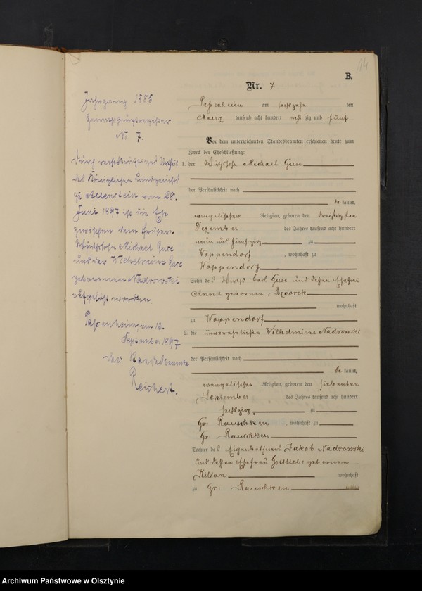 image.from.unit.number "Heiraths-Haupt-Register Nr 1 - 61"