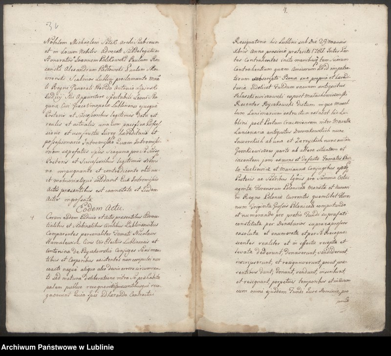 image.from.unit.number "Prothocollon inscriptionum iudicii advocatialis et scabinalis civitatis SRM Lublinensis"
