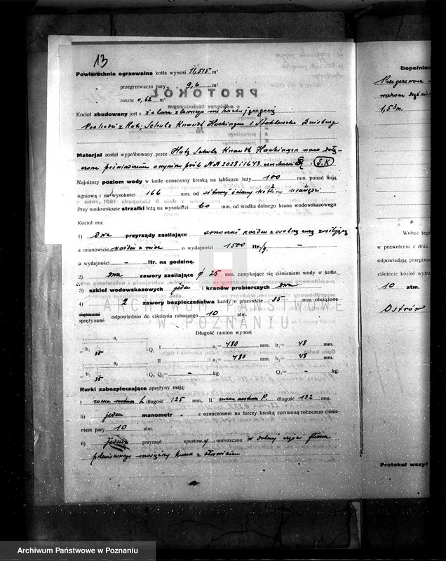 Obraz 16 z jednostki "Majętność Góra pow. jarociński, własność Fischer von Mollard nr fabr. kotła 200005 nr woj. kotła 93"