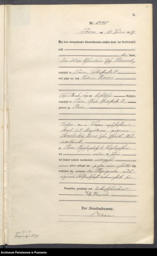 Obraz 15 z jednostki "Księga miejscowa zgonów tom IV [Rejestr główny zgonów]"