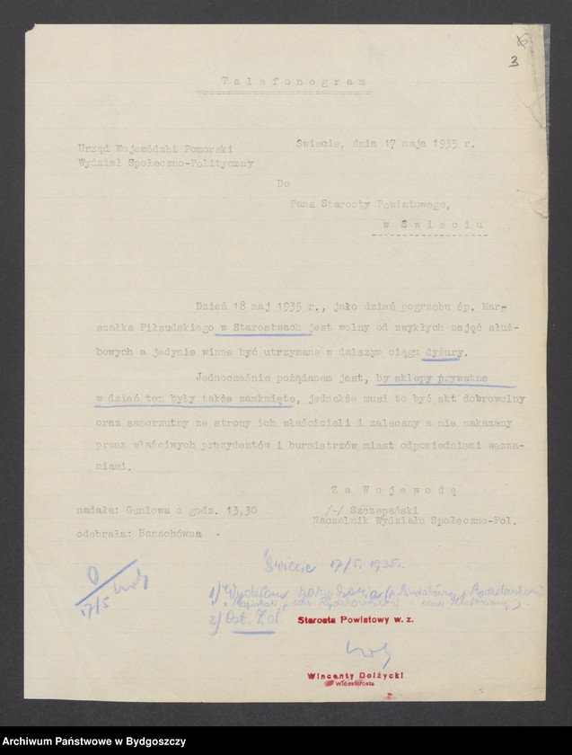 image.from.unit.number "Akta dot. zgonu I-go Marszałka Polski Józefa Piłsudskiego"