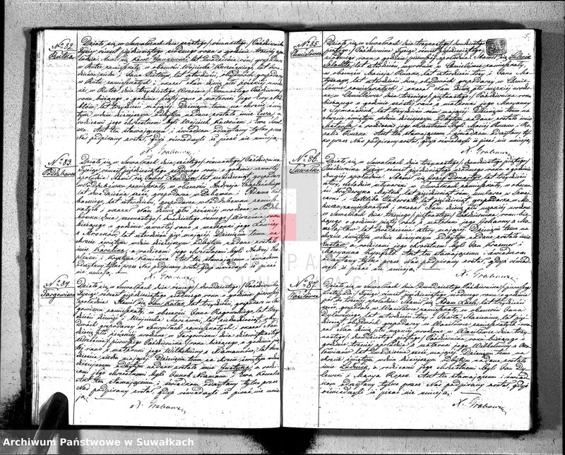 image.from.unit.number "Duplikat Akt Urodzonych, Zaślubionych i Zeszłych Parafij Ewangelicko-Augsburgskiej Suwałki za rok 1857"