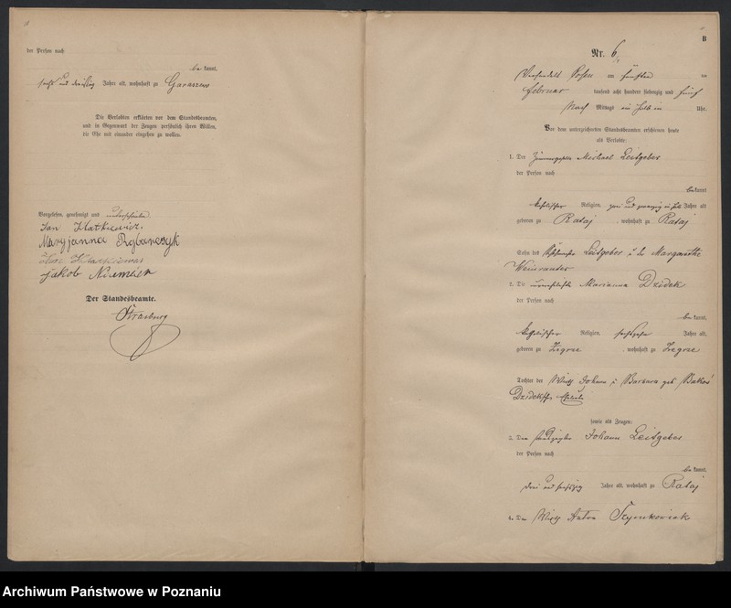 Obraz 8 z jednostki "Księga małżeństw"