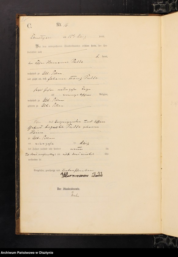 image.from.unit.number "Sterbe-Haupt-Register Nr 1 - 111"