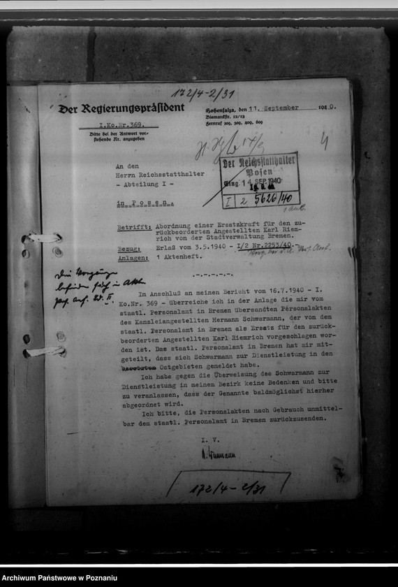 Obraz 8 z jednostki "Reisekosten Riemrich, Abordnung H. Schwarmann"