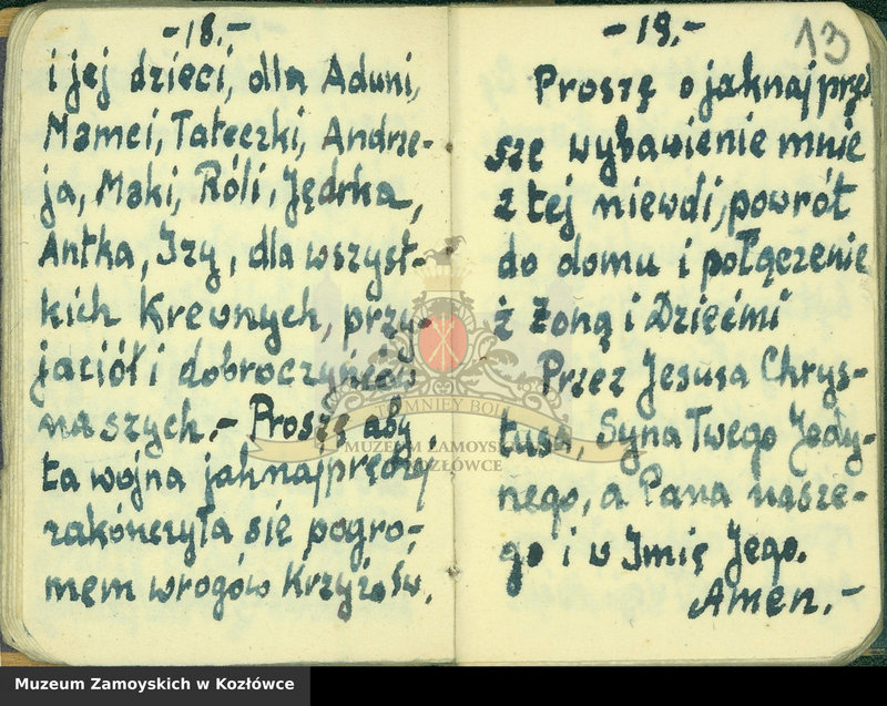 Obraz 4 z kolekcji "Modlitewnik z Dachau Aleksandra Zamoyskiego111"