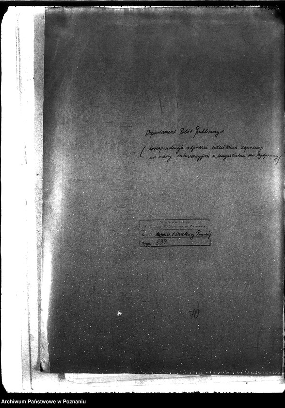 Obraz 4 z jednostki "[korespondencja w sprawie udzielenia zapomóg na roboty interwencyjne w Bydgoszczy]."