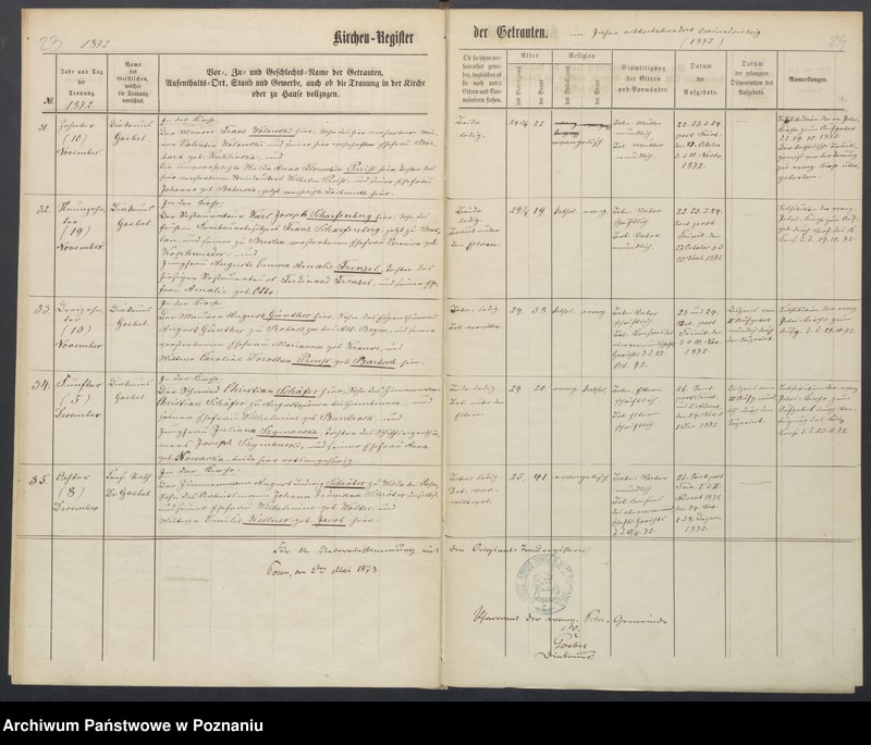 Obraz 15 z jednostki "Duplikat der Tauf, Trau und Sterberegister"