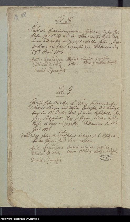 image.from.unit.number "Schul-Cassen Rechnung des Kirchspiels Widminnen"
