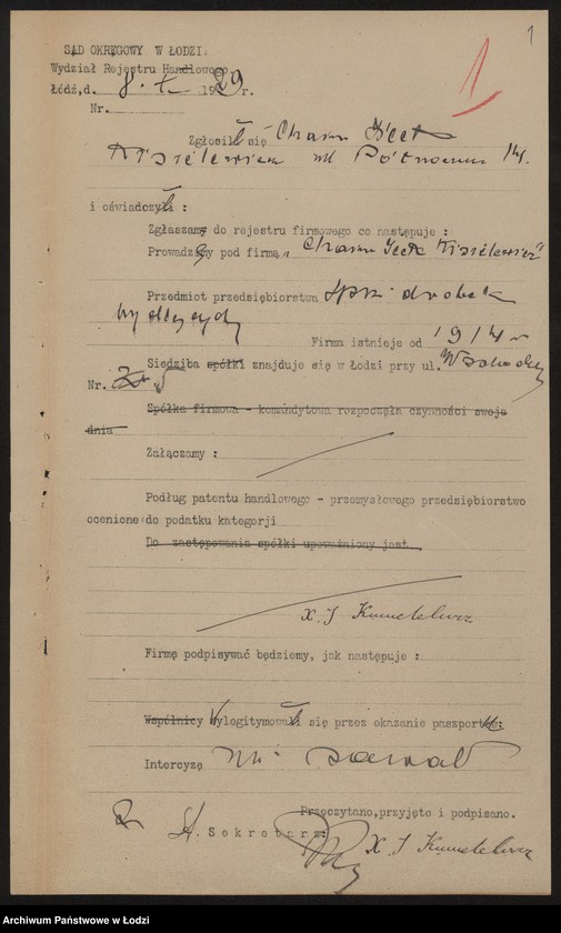 Obraz 3 z jednostki "Chaim Icek Kisielewicz – sprzedaż drobek bydlęcych"