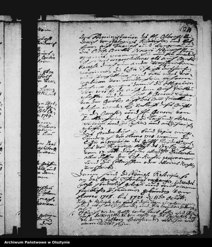 image.from.unit.number "Register über zwei Schönbergische Ambtsbücher von 1693-1671 und Specyfication der im Ambte vorhandenen Acten von 1705-1721 und 9 Rescripta"