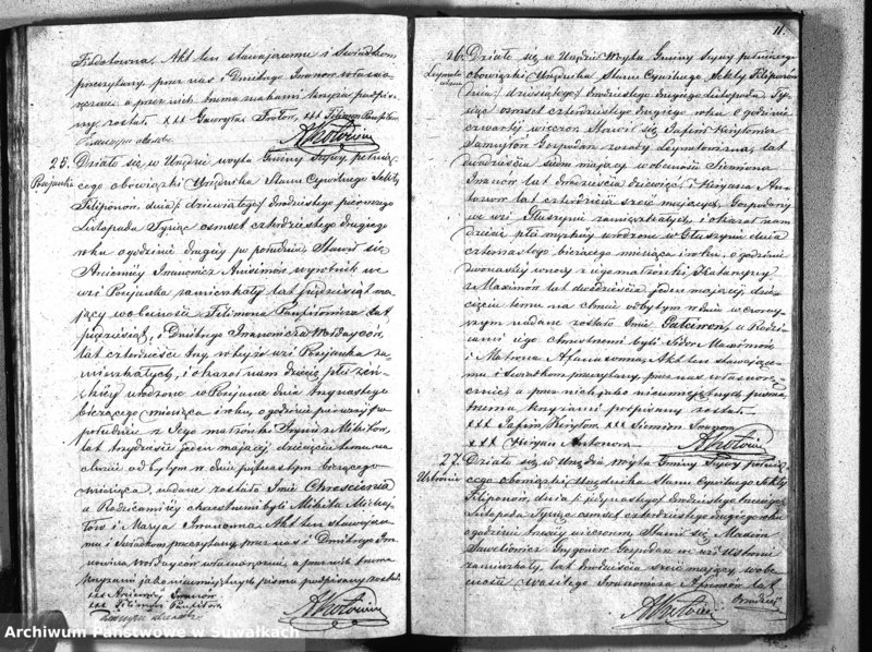 image.from.unit.number "Duplikat akt Urzednika Stanu Cywilnego Sekty Filiponów Gminy Seywy za 1842 rok"